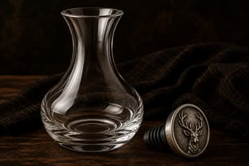 Pewter stag cap stopper